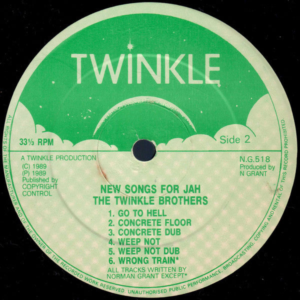 Twinkle Brothers : New Songs For Jah (LP, Album)