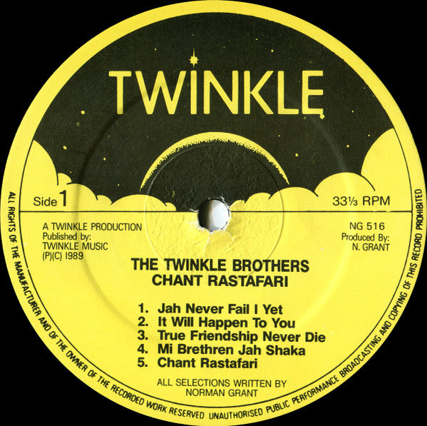 Twinkle Brothers : Chant Rastafari (LP, Album)