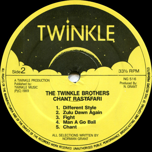 Twinkle Brothers : Chant Rastafari (LP, Album)