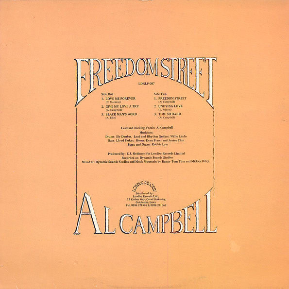 Al Campbell : Freedom Street (LP, Album)