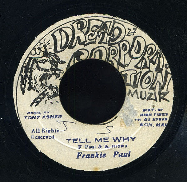 Frankie Paul : Tell Me Why  (7")