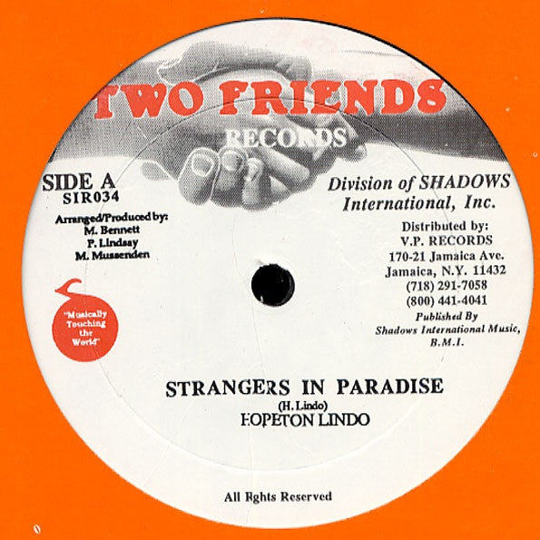 Hopeton Lindo : Strangers In Paradise (12")