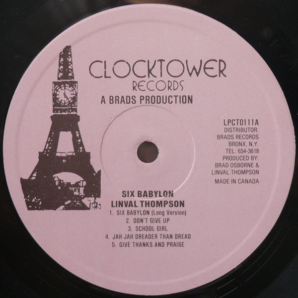 Linval Thompson : Six Babylon (LP, Album, RE)