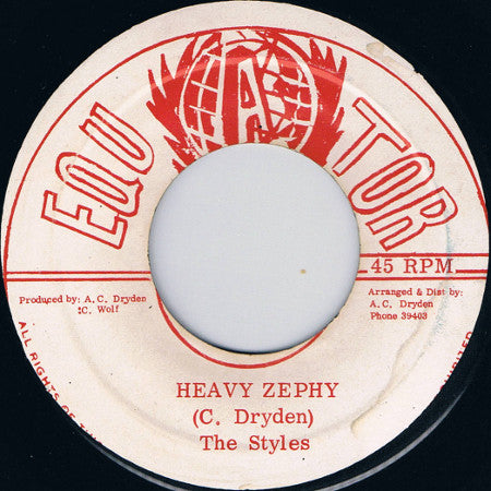 The Styles (2) / Equator All Star's* : Heavy Zephy / Dub A Zephy (7")