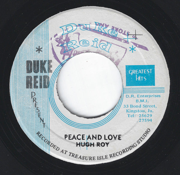 U-Roy / The Jamaicans : Peace And Love (7", Single)