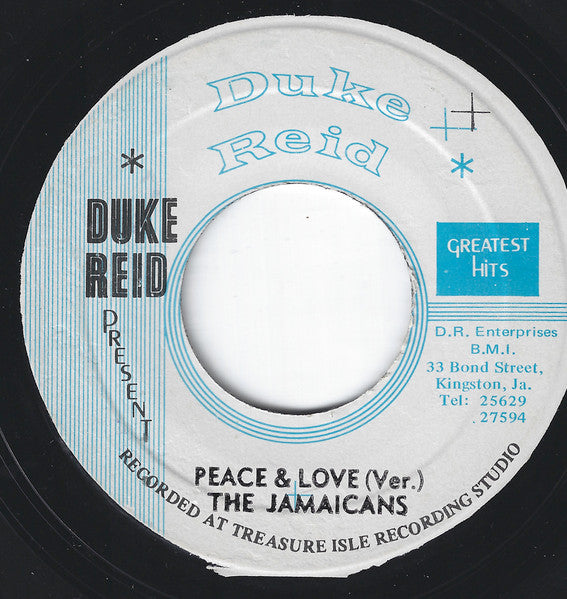 U-Roy / The Jamaicans : Peace And Love (7", Single)