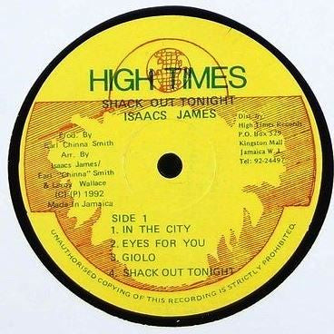 Isaac James (2) : Shack Out Tonight (LP, Album)