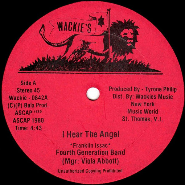 Franklin Issac, Fourth Generation Band / Calabash (3), Fourth Generation Band : I Hear The Angel / Zion Land (12")