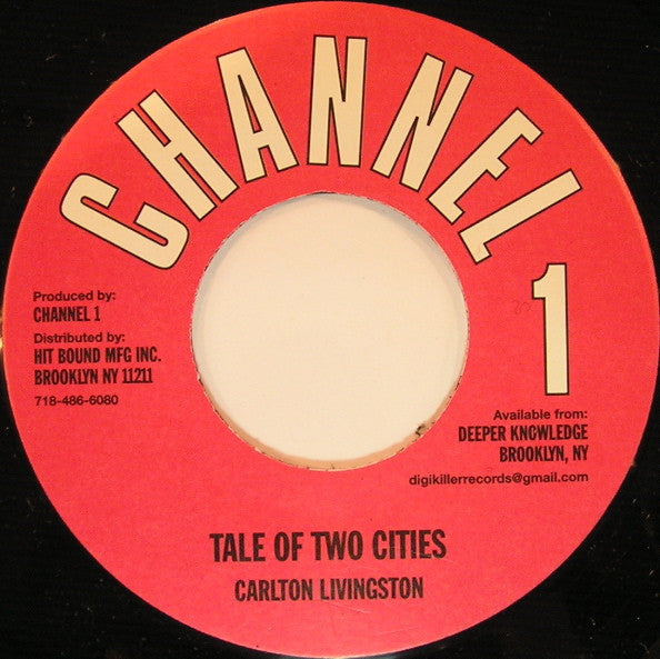 Carlton Livingston : Tale Of Two Cities (7", RE)