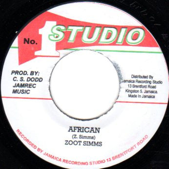 Zoot Simms / Soul Defenders : African / Popcorn Reggae (7", RP)
