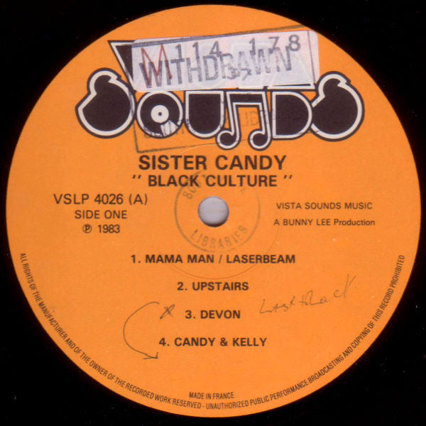 Sister Candy : Black Culture (LP, Album)
