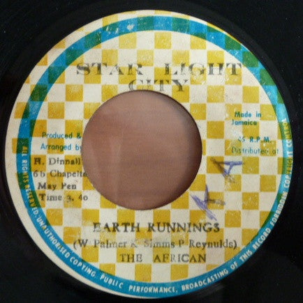 The Africans : Earth Runnings (7")