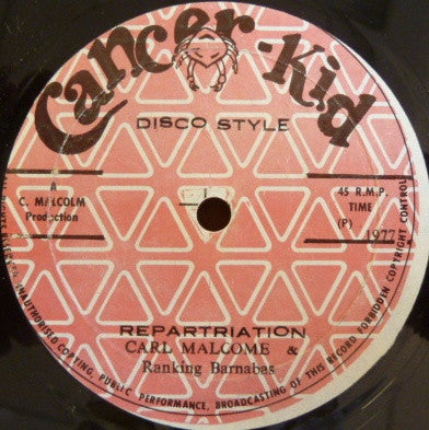 Carl Malcolm & Barnabas : Repatriation / Take A Tip (12", Dis)