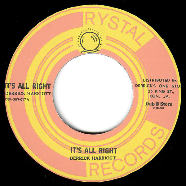 Derrick Harriott : It's All Right (7", RE)