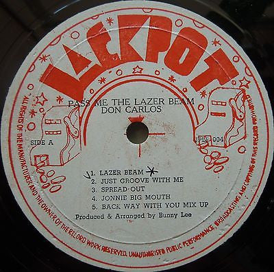 Don Carlos (2) : Pass Me The Lazer Beam (LP, Album)