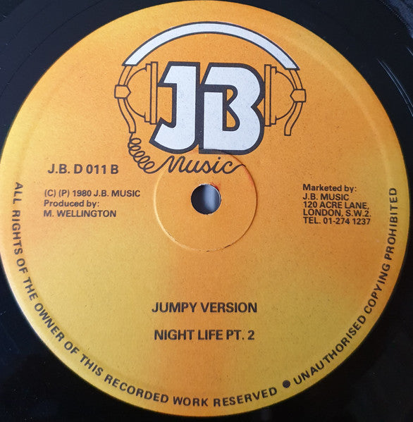 Barrington Levy, Jah Thomas : Jumpy Girl / Night Life (12", Maxi)