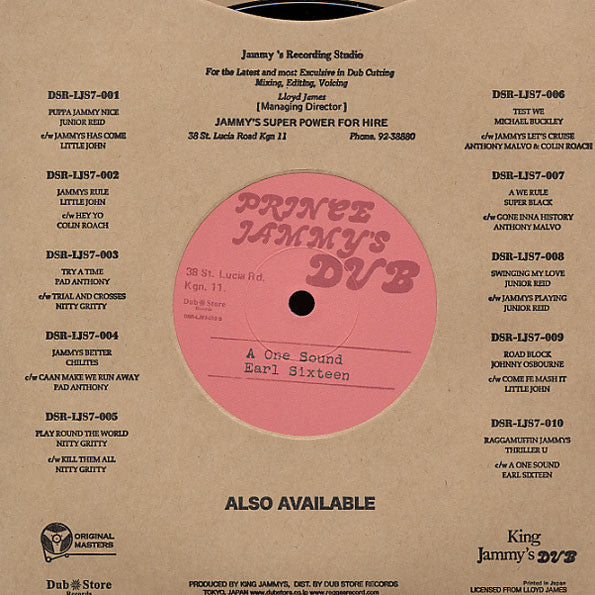 Thriller U / Earl Sixteen : Raggamuffin Jammys / A One Sound (7")