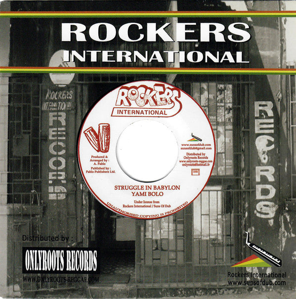 Yami Bolo : Struggle In Babylon (7", RE)