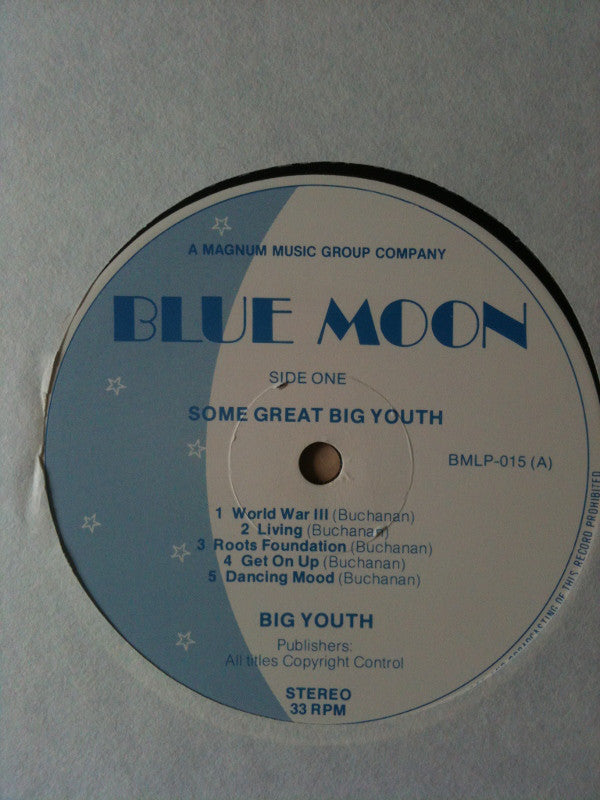 Big Youth : Some Great Big Youth (LP, RE)