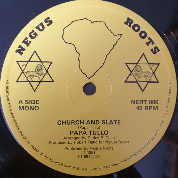 Papa Tullo : Church And Slate (12", Mono)
