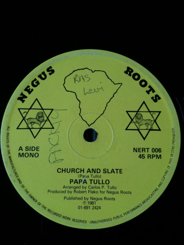 Papa Tullo : Church And Slate (12", Mono)