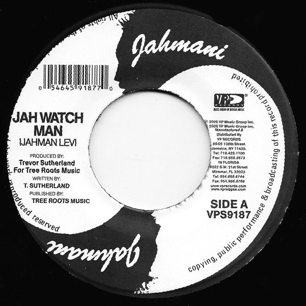 Ijahman Levi : Jah Watch Man / Africa Is Calling (7")