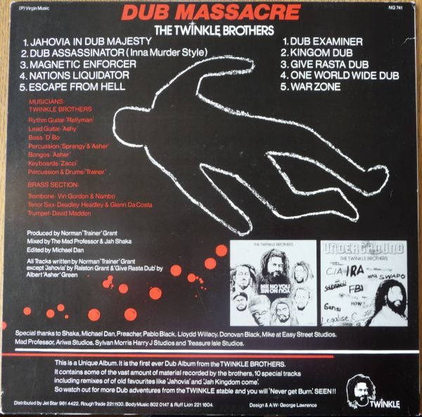 Twinkle Brothers : Dub Massacre - Inna Murder Style (LP, Album, RP)