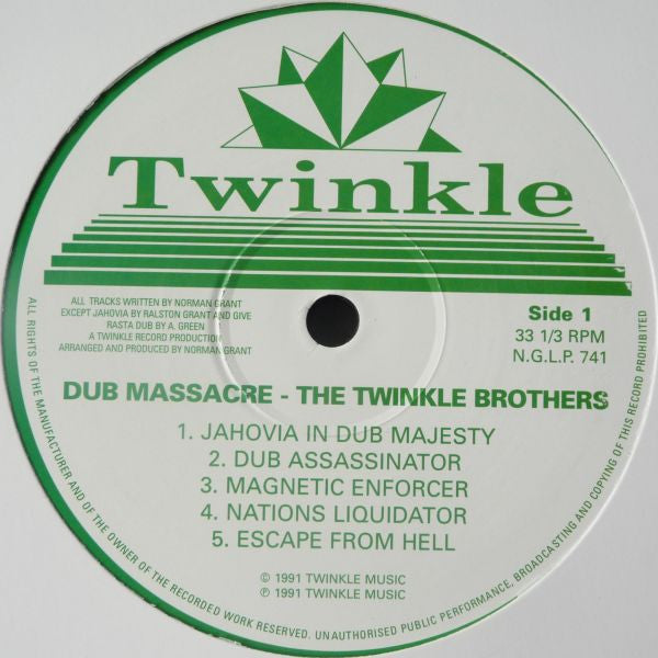 Twinkle Brothers : Dub Massacre - Inna Murder Style (LP, Album, RP)