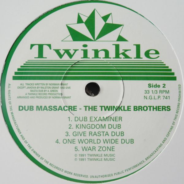 Twinkle Brothers : Dub Massacre - Inna Murder Style (LP, Album, RP)