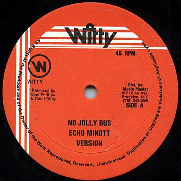 Echo Minott / General Trees : No Jolly Bus / DJ Juggling  (12")