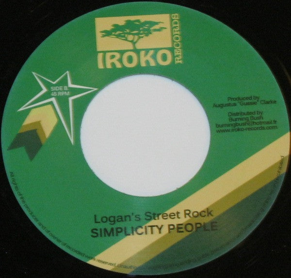 Dennis Peart / Simplicity People : Mouth Of The Wicked / Logan's Street Rock (7")