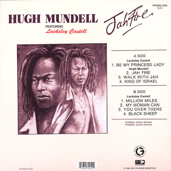 Hugh Mundell Featuring Lacksley Castell : Jah Fire (LP, Album, RE)