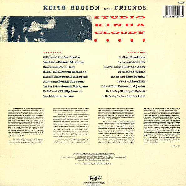 Various : Studio Kinda Cloudy - Keith Hudson And Friends (LP, Comp)