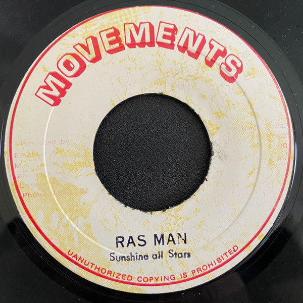 Horace Andy / Sunshine All Stars : Rastaman / Ras Man (7")