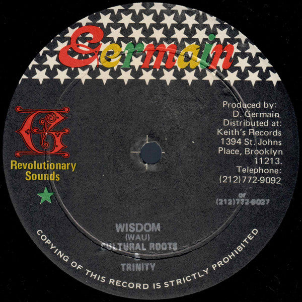 Cultural Roots, Trinity (4) : Wisdom / Easy Living (12")