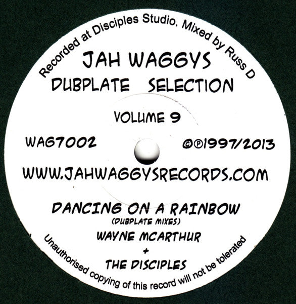 Wayne McArthur + The Disciples (2) : Dancing On A Rainbow / Dubplate Style  (7")