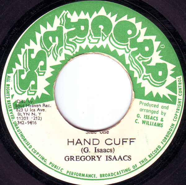 Gregory Isaacs : Hand Cuff / Set The Captive Free (Version) (7", M/Print)
