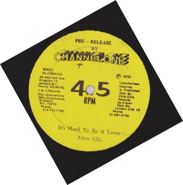 Alton Ellis : It's Hard To Be A Lover (12")