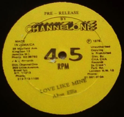 Alton Ellis : It's Hard To Be A Lover (12")