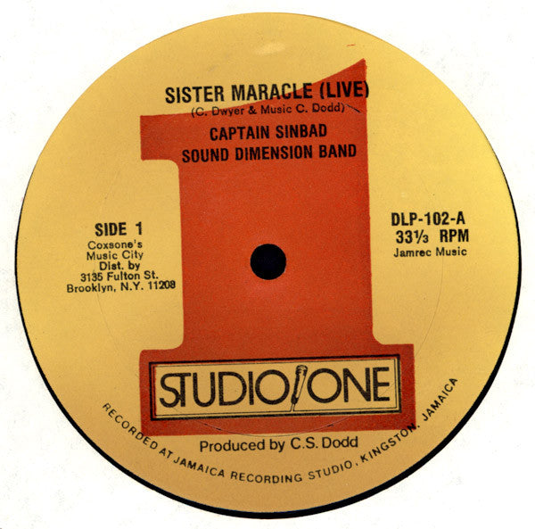 Captain Sinbad, Sound Dimension Band* / Nana McLean : Sister Maracle (Live) / Till I Kiss You (12", Single)