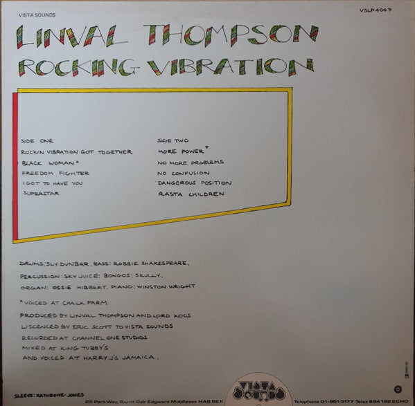 Linval Thompson : Rocking Vibration (LP, Album)
