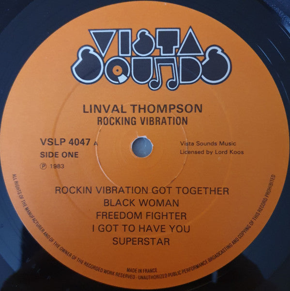 Linval Thompson : Rocking Vibration (LP, Album)