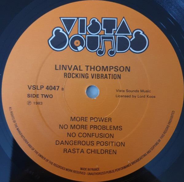 Linval Thompson : Rocking Vibration (LP, Album)