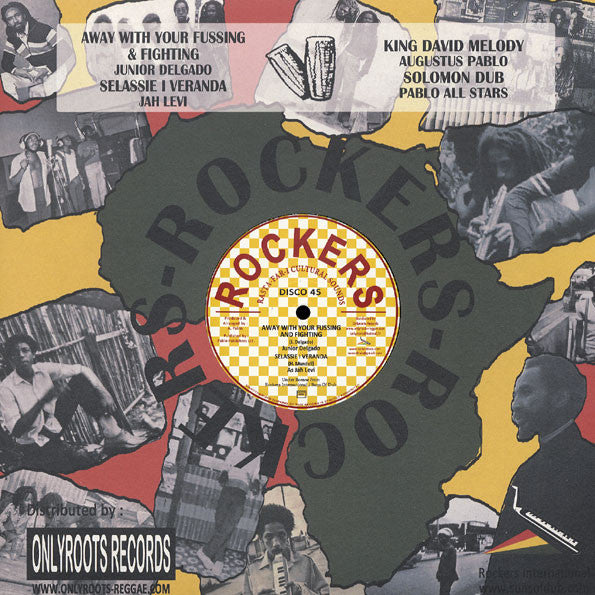 Junior Delgado / Jah Levi (2) / Augustus Pablo / Pablo All Stars : Away With Your Fussing And Fighting / Selassie I Veranda / King David Melody / Solomon Dub (12", RE)