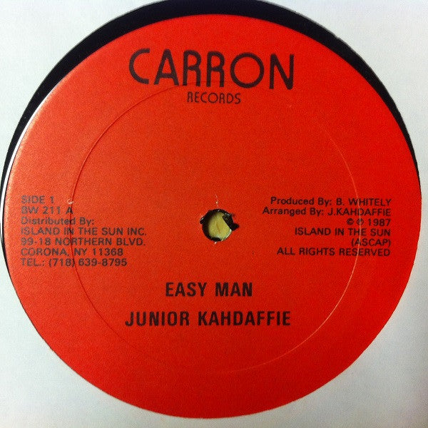 Junior Kahdaffie / Capt. Dee Van : Easy Man / Poor Man (12")