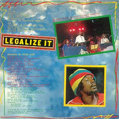 Peter Tosh : Legalize It (LP, Album, Ter)