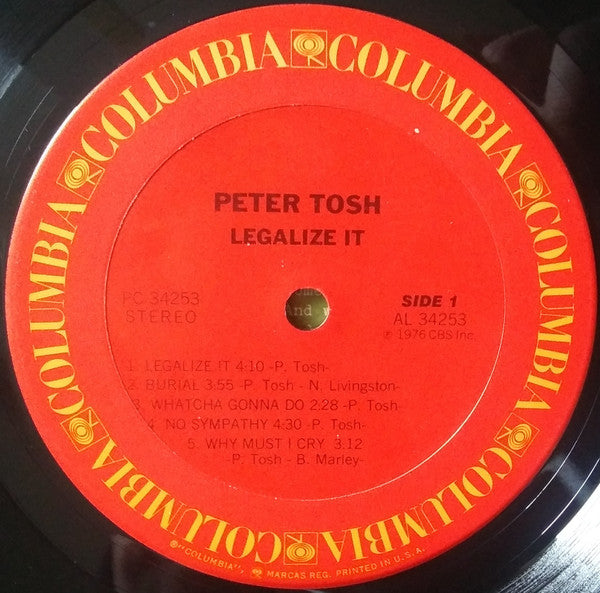Peter Tosh : Legalize It (LP, Album, Ter)