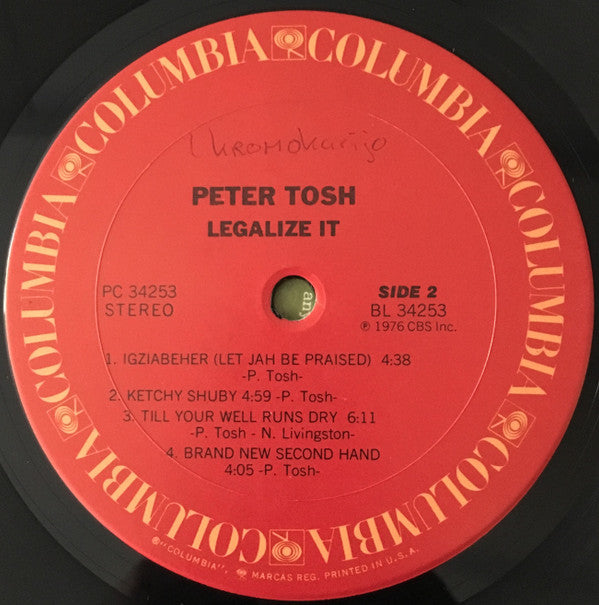 Peter Tosh : Legalize It (LP, Album, Ter)