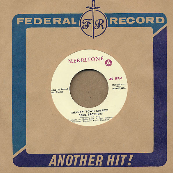 The Soul Brothers / Laxton Ford : Shanty Town Curfew / Finders Keepers (7", RE)