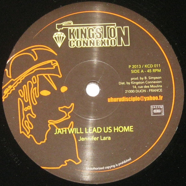 Jennifer Lara : Jah Will Lead Us Home (12")